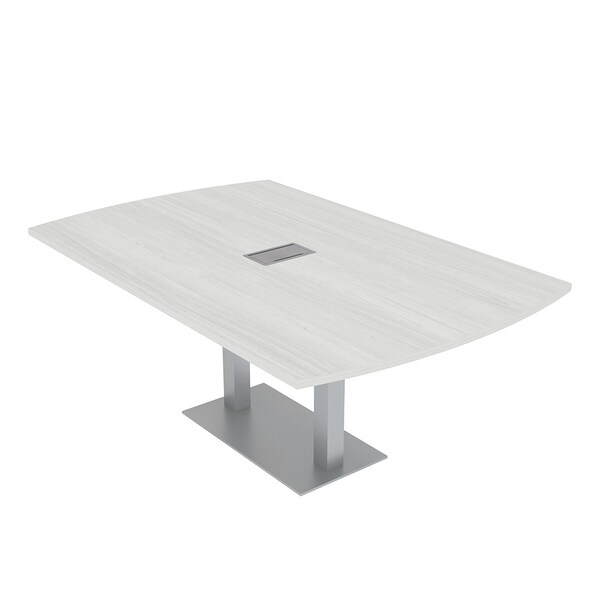 Skutchi Designs 45.25 in W, 84 in L, 29 in H, Engineered Wood Top, White H-AREC-4684DOU-WC-EL - main